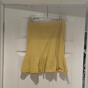 RACHEL Rachel Roy Yellow A-Line Skirt